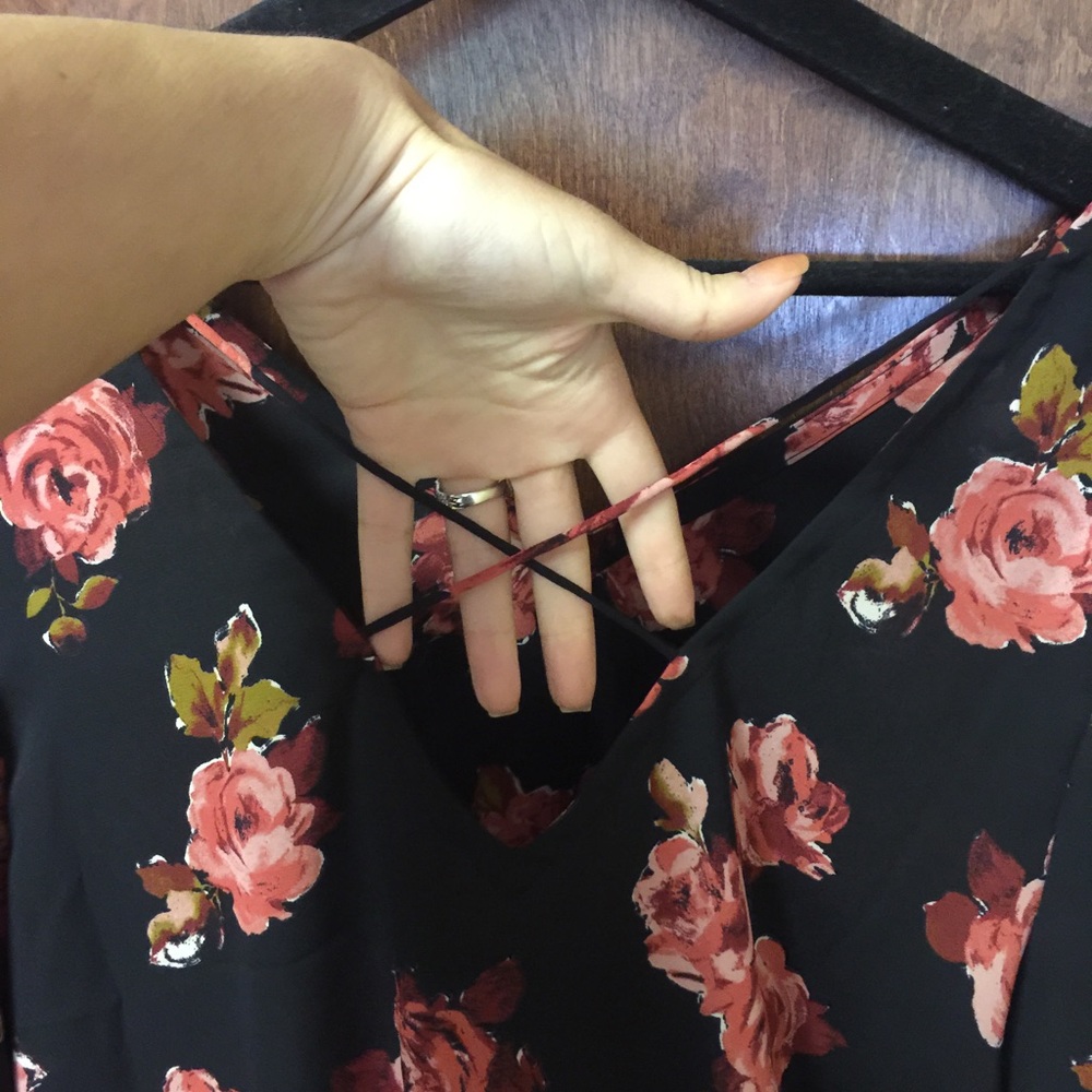 Rose Patterned Blouse - image 3